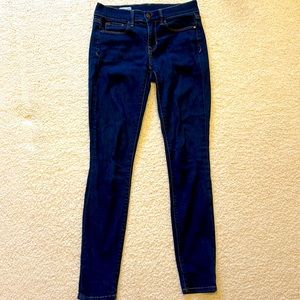 Gap dark wash jeggings.  Regular fit.